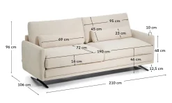 KAVE HOME Sofa VELIRO