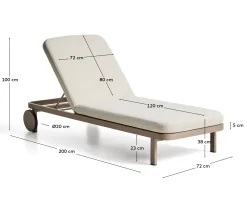 KAVE HOME Sonnenliege KIONIA
