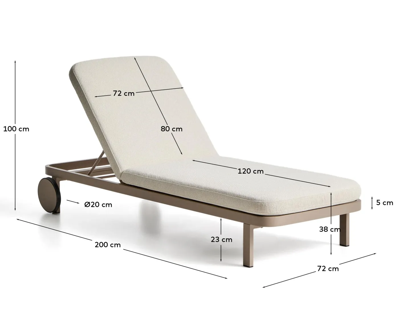KAVE HOME Sonnenliege KIONIA
