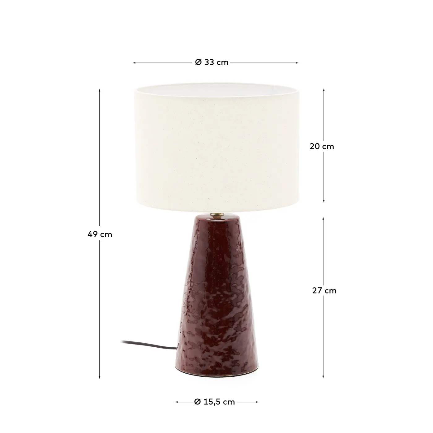 KAVE HOME Tischlampe DRAVA