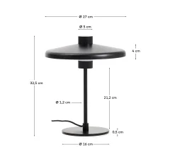 KAVE HOME Tischlampe NUVIRA