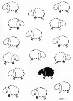 KRACHT Küchentuch SCHWARZES SCHAF