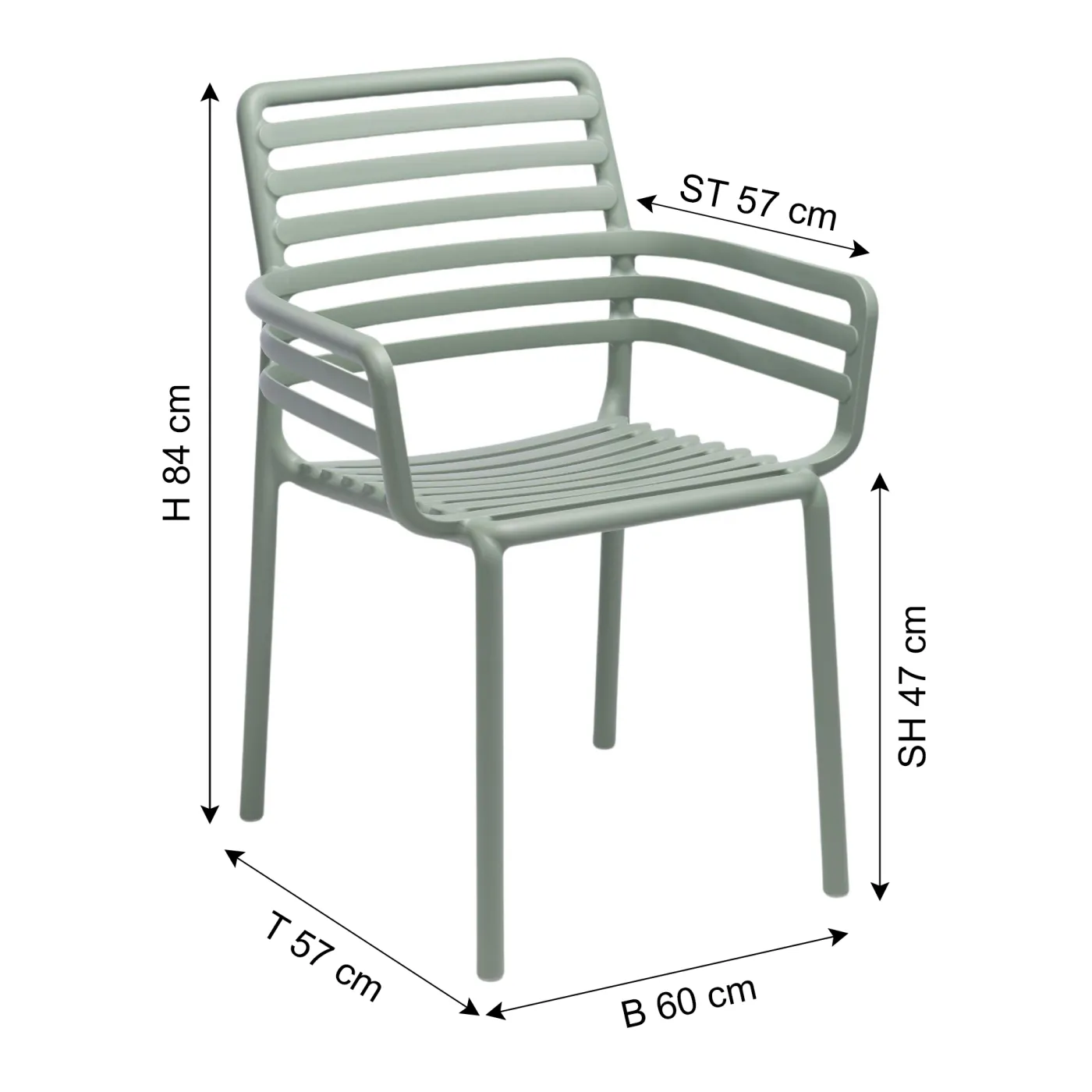 NARDI Gartenstuhl DOGA ARMCHAIR