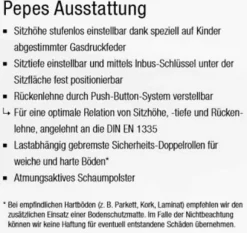 PAIDI Kinder-Schreibtischstuhl PEPE