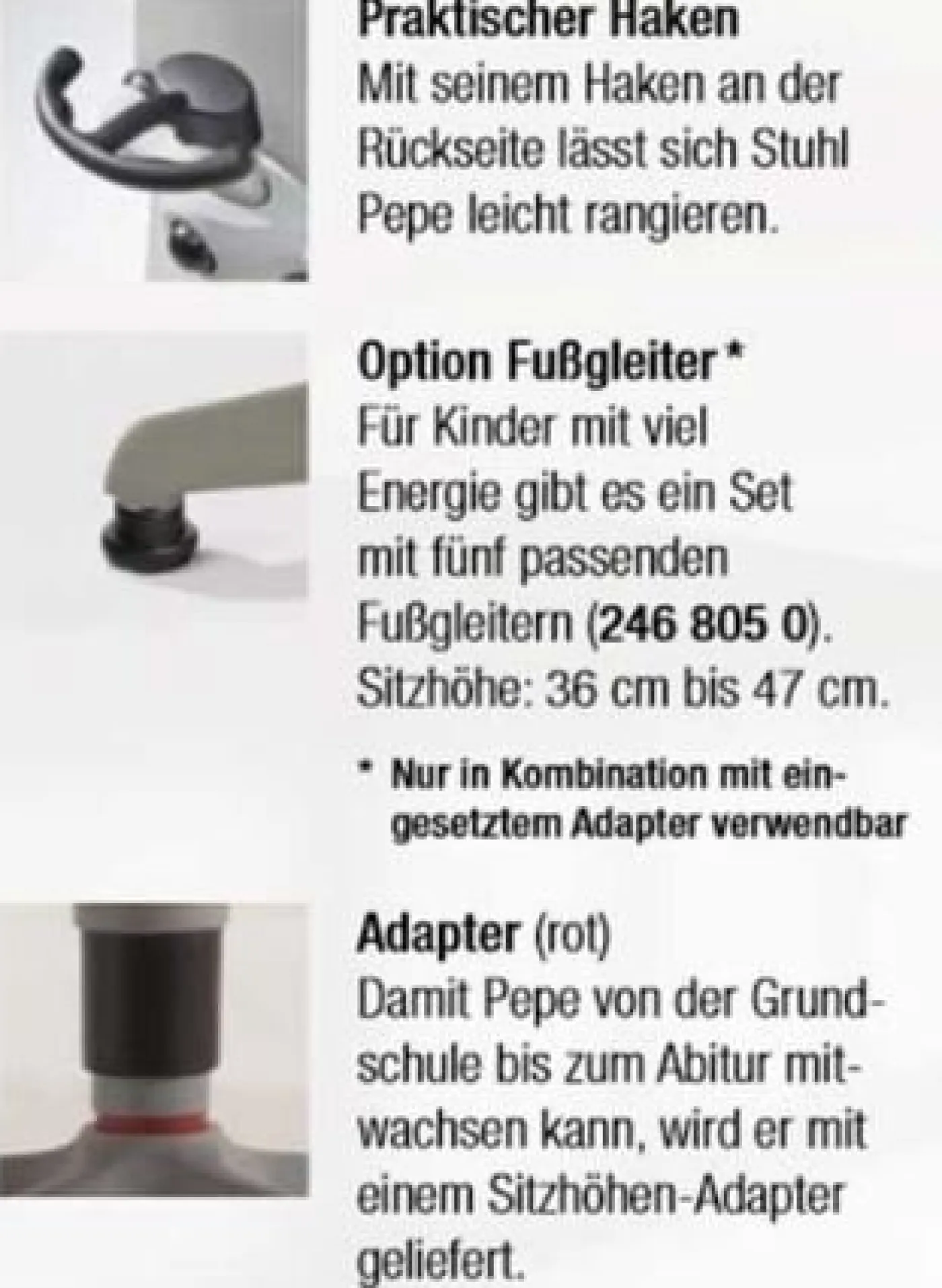 PAIDI Kinder-Schreibtischstuhl PEPE