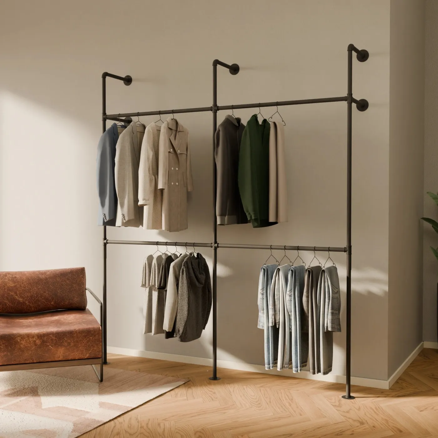 PAMO Kleiderstangensystem KIM DOUBLE 2