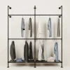 PAMO Kleiderstangensystem KIM DOUBLE 2 METAL
