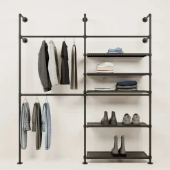 PAMO Kleiderstangensystem KIM DOUBLE 2 METAL