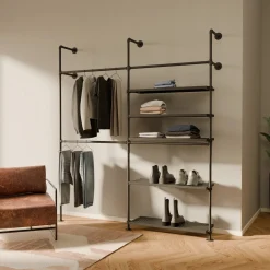 PAMO Kleiderstangensystem KIM DOUBLE 2 METAL