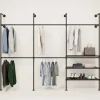 PAMO Kleiderstangensystem KIM DOUBLE 3 METAL