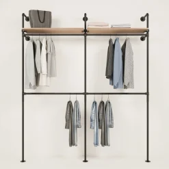 PAMO Kleiderstangensystem KIM DOUBLE 2 OAK