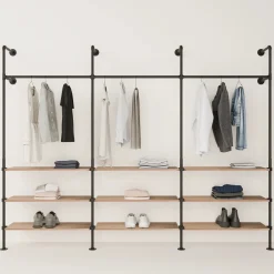 PAMO Kleiderstangensystem KIM 3 OAK
