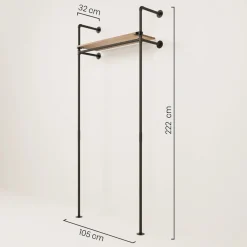 PAMO Kleiderstangensystem KIM 1 OAK