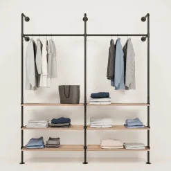 PAMO Kleiderstangensystem KIM 2 OAK