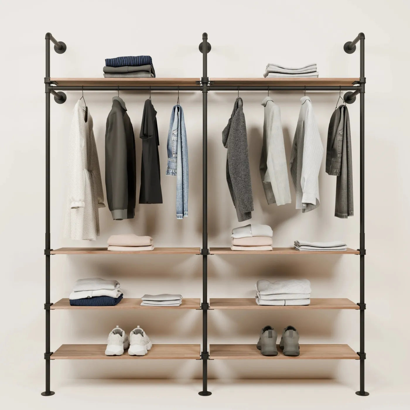 PAMO Kleiderstangensystem KIM 2 OAK