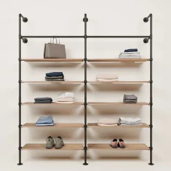 PAMO Kleiderstangensystem KIM 2 OAK