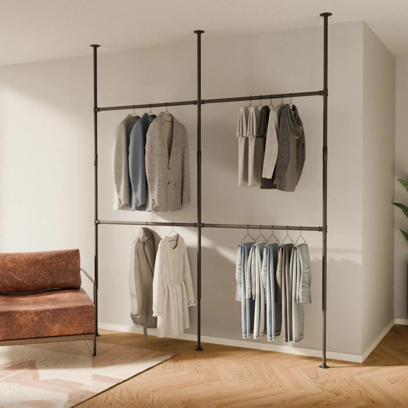 PAMO Kleiderstangensystem LOFT 2