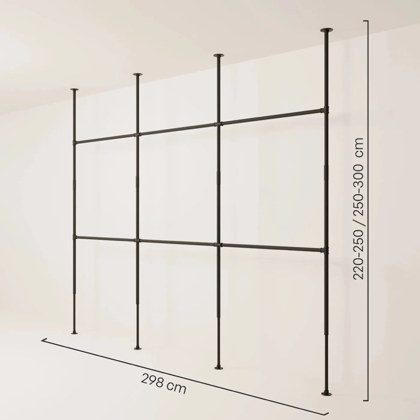 PAMO Kleiderstangensystem LOFT 3