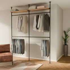 PAMO Kleiderstangensystem LOFT 2 OAK