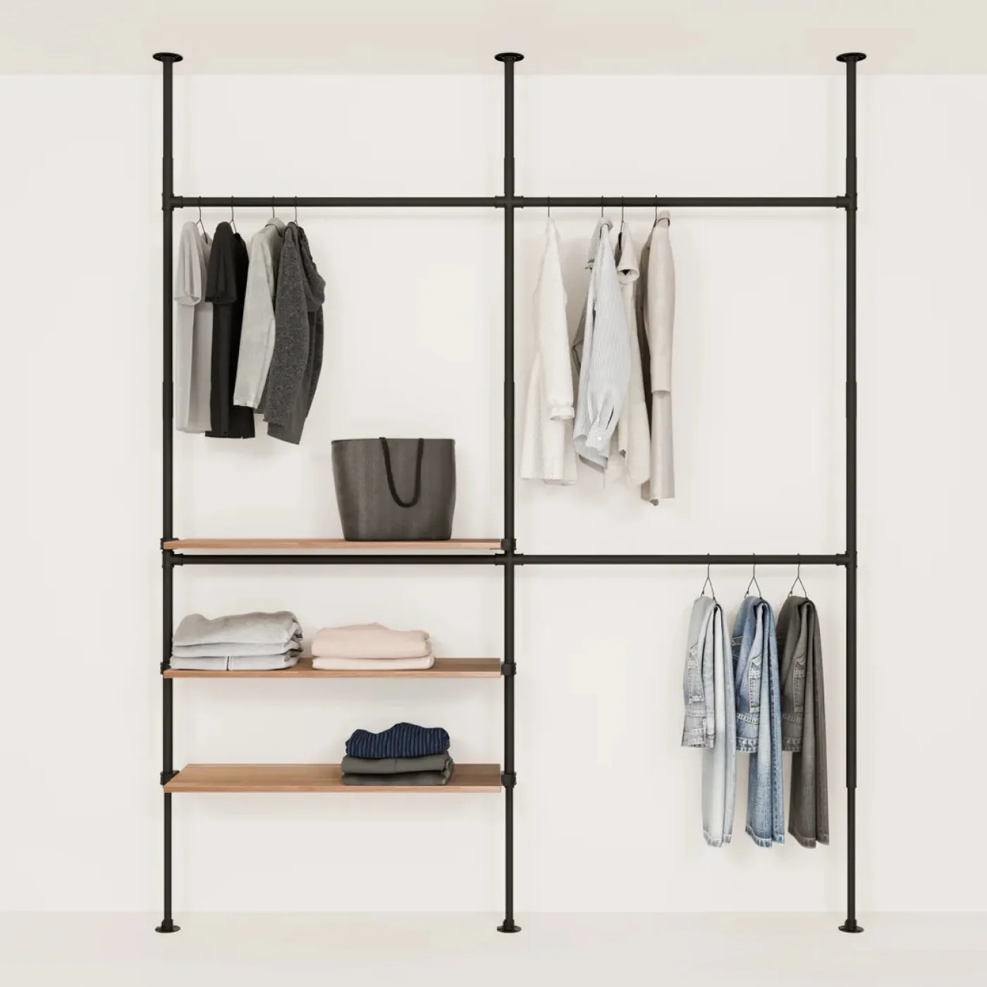 PAMO Kleiderstangensystem LOFT 2 OAK