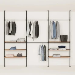 PAMO Kleiderstangensystem LOFT 3 OAK