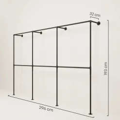 PAMO Kleiderstangensystem TIM DOUBLE 3