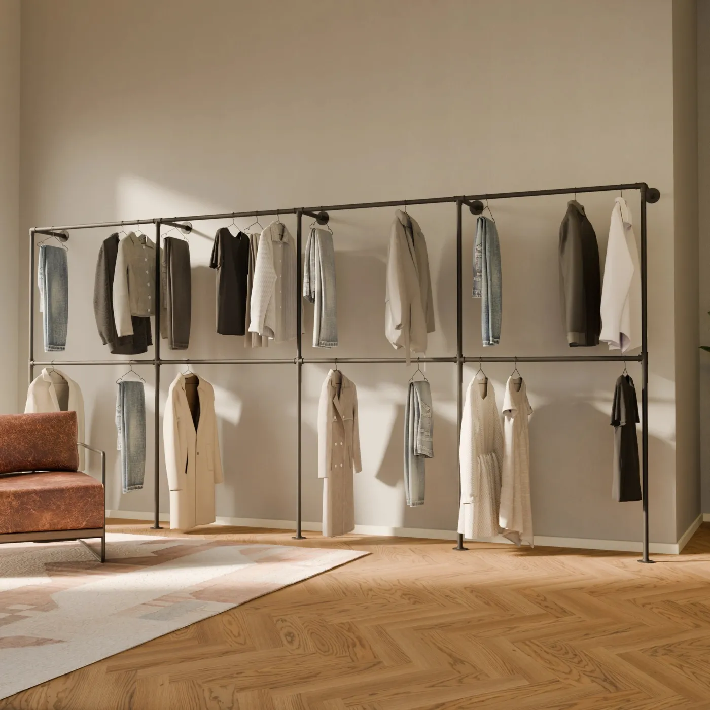 PAMO Kleiderstangensystem TIM DOUBLE 4