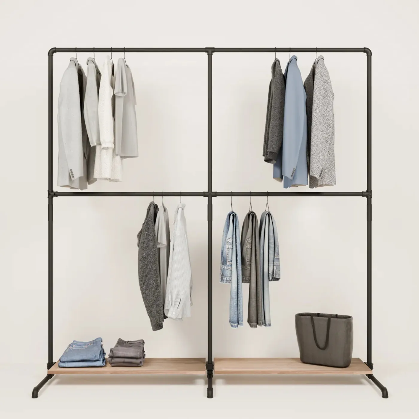 PAMO Kleiderständer LAS 2 OAK