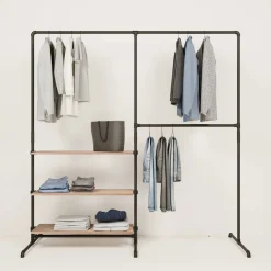 PAMO Kleiderständer LAS 2 OAK