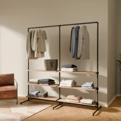 PAMO Kleiderständer LAS 2 OAK