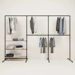 PAMO Kleiderständer LAS 3 OAK