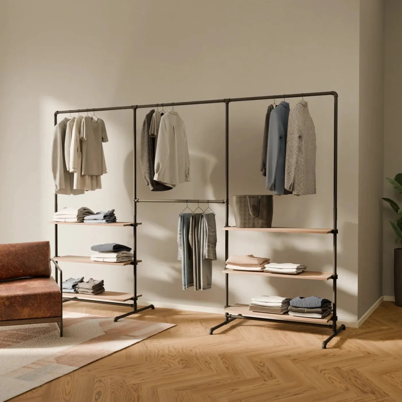 PAMO Kleiderständer LAS 3 OAK