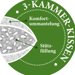 PARADIES Kopfkissen MALI BIO FEST