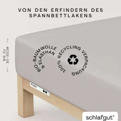 SCHLAFGUT Boxspring-Spannbettlaken PURE