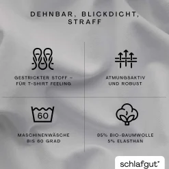 SCHLAFGUT Boxspring-Spannbettlaken PURE