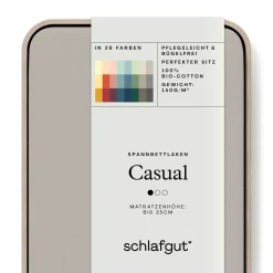 SCHLAFGUT Spannbettlaken CASUAL