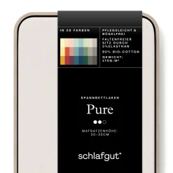 SCHLAFGUT Spannbettlaken PURE