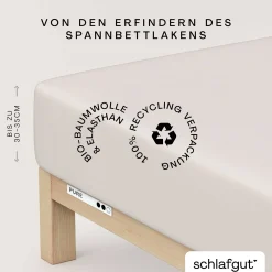 SCHLAFGUT Spannbettlaken PURE