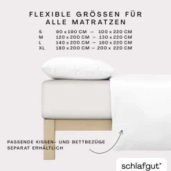 SCHLAFGUT Spannbettlaken PURE