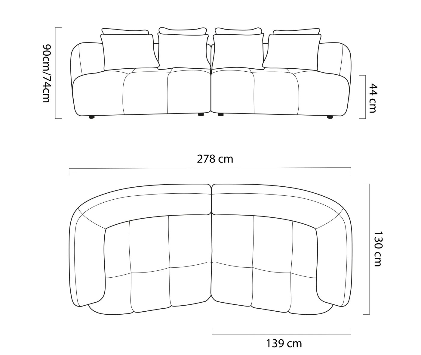 WER-SAL Sofa BESSO